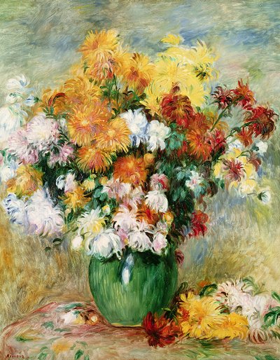 Bouquet de chrysanthèmes, vers 1884 - Pierre Auguste Renoir